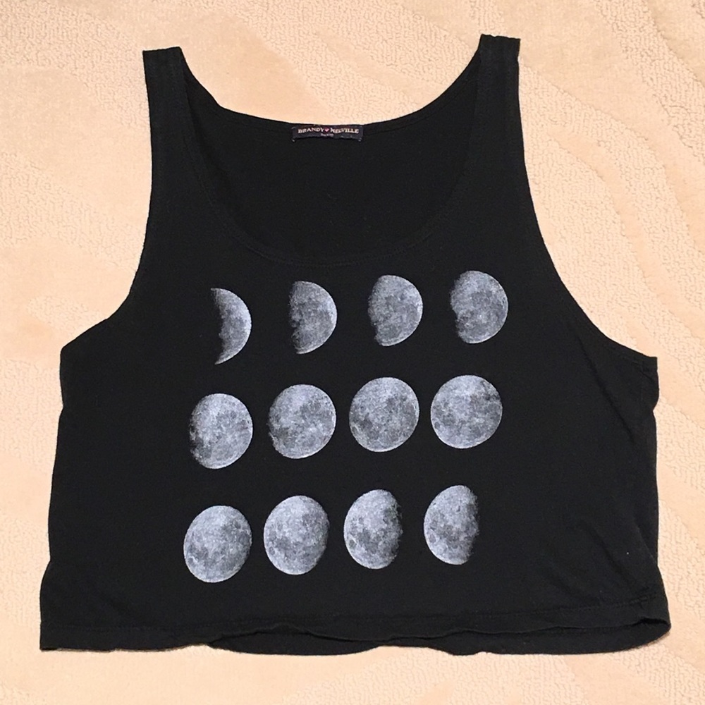 Phases of the Moon Crop Top
